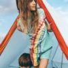 Tie Dye Logo Top Dawn Blue Rainbow