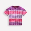 Tie Dye Logo Top Pink Tie Dye
