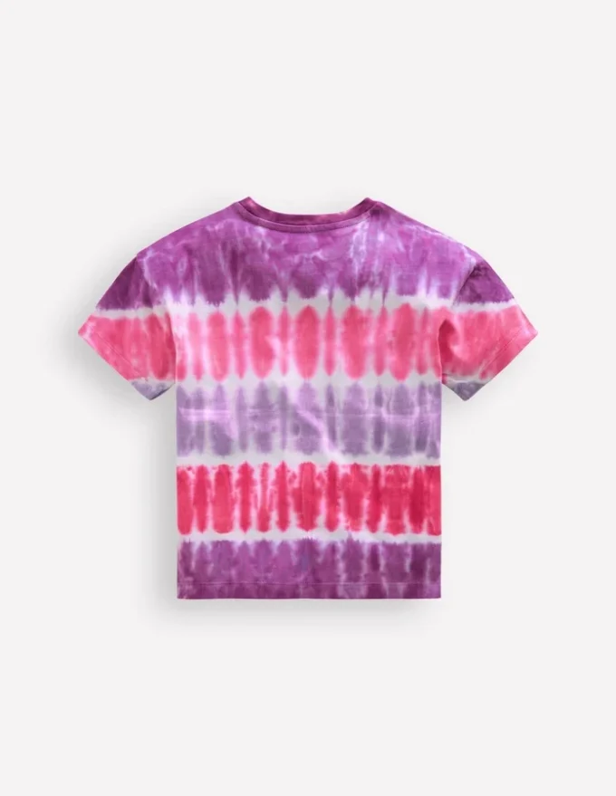 Tie Dye Logo Top Pink Tie Dye