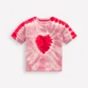 Tie Dye Logo Top Vintage Pink Heart