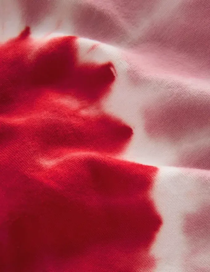 Tie Dye Logo Top Vintage Pink Heart