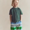 Tie Dye Shorts Green and Blue Tie Dye Shorts Green and Blue