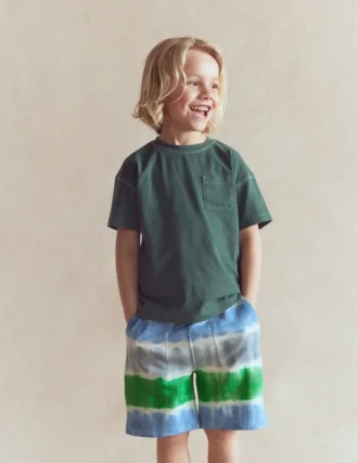 Tie Dye Shorts Green and Blue Tie Dye Shorts Green and Blue