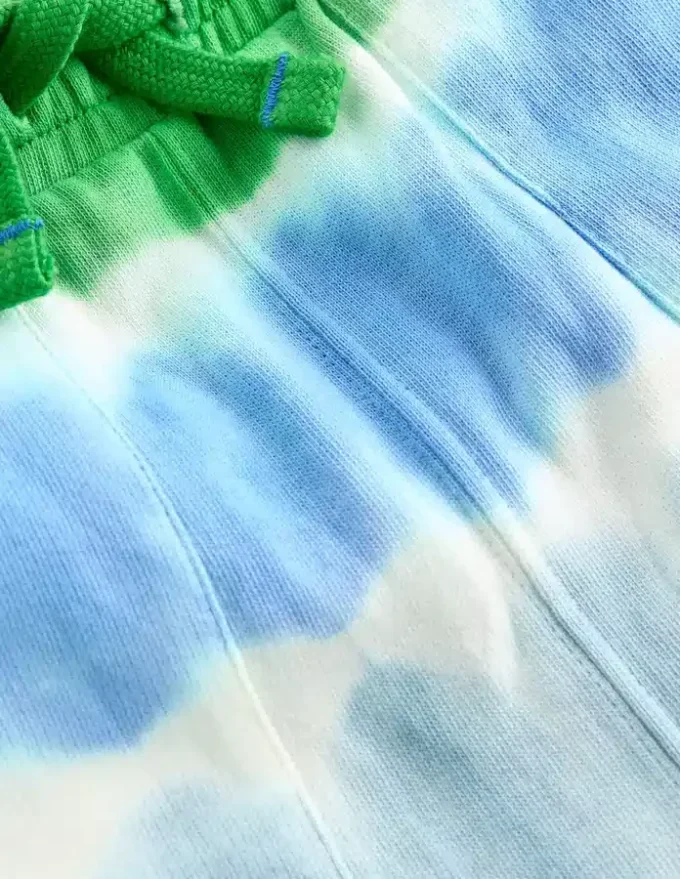 Tie Dye Shorts Green and Blue Tie Dye Shorts Green and Blue