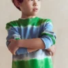 Tie Dye Sweatshirt Green / Blue