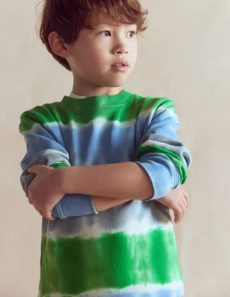 Tie Dye Sweatshirt Green / Blue