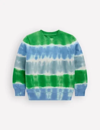 Tie Dye Sweatshirt Green / Blue