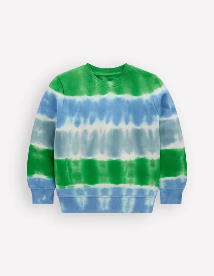 Tie Dye Sweatshirt Green / Blue