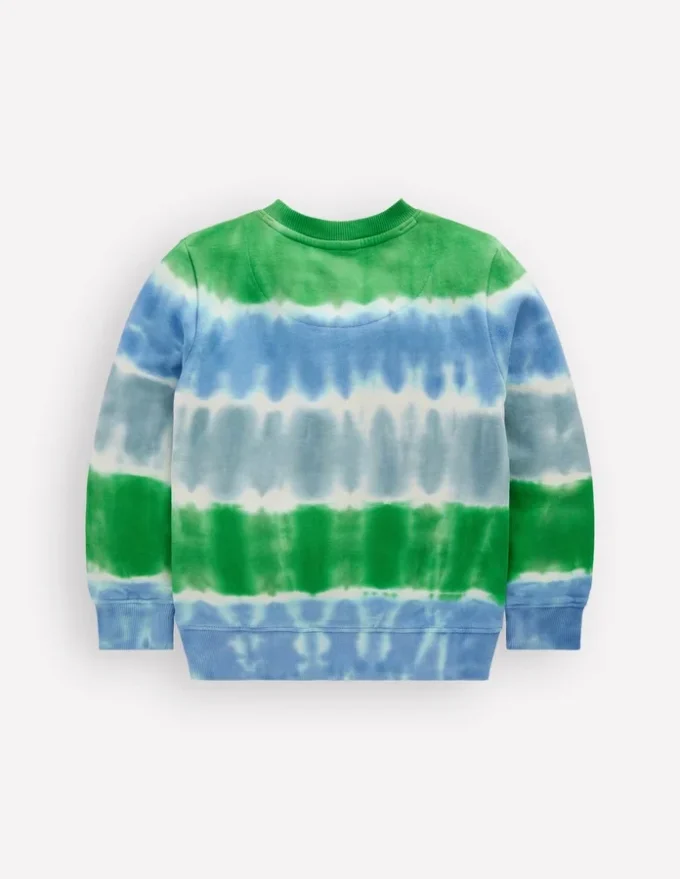 Tie Dye Sweatshirt Green / Blue