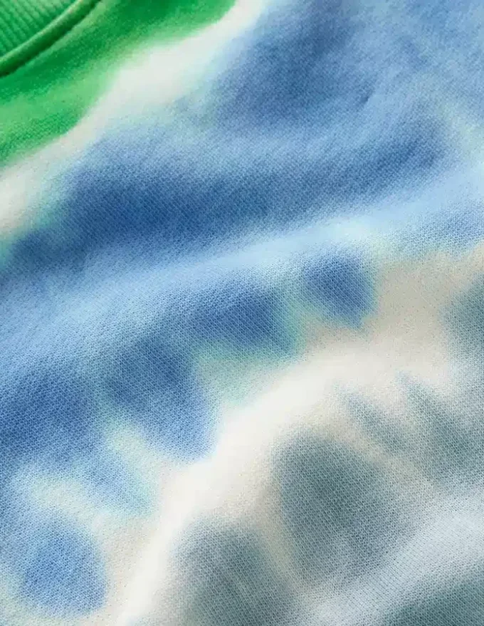 Tie Dye Sweatshirt Green / Blue