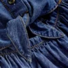 Tie Front Woven Dress Denim Tie Front Woven Dress Denim