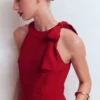 Tie Halter Neck Jumpsuit Rich Chestnut Tie Halter Neck Jumpsuit Rich Chestnut