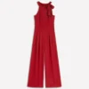 Tie Halter Neck Jumpsuit Rich Chestnut Tie Halter Neck Jumpsuit Rich Chestnut