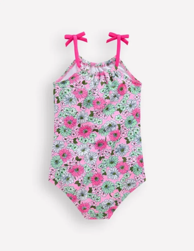 Tie Shoulder Swimsuit Lilac Chiffon Cornflower Tie Shoulder Swimsuit Lilac Chiffon Cornflower