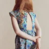 Tie Waist Woven Playsuit Blue Floral Tie Waist Woven Playsuit Blue Floral