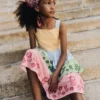 Tiered Embroidered Dress Hotchpotch Stripe Embroidery Tiered Embroidered Dress Hotchpotch Stripe Embroidery