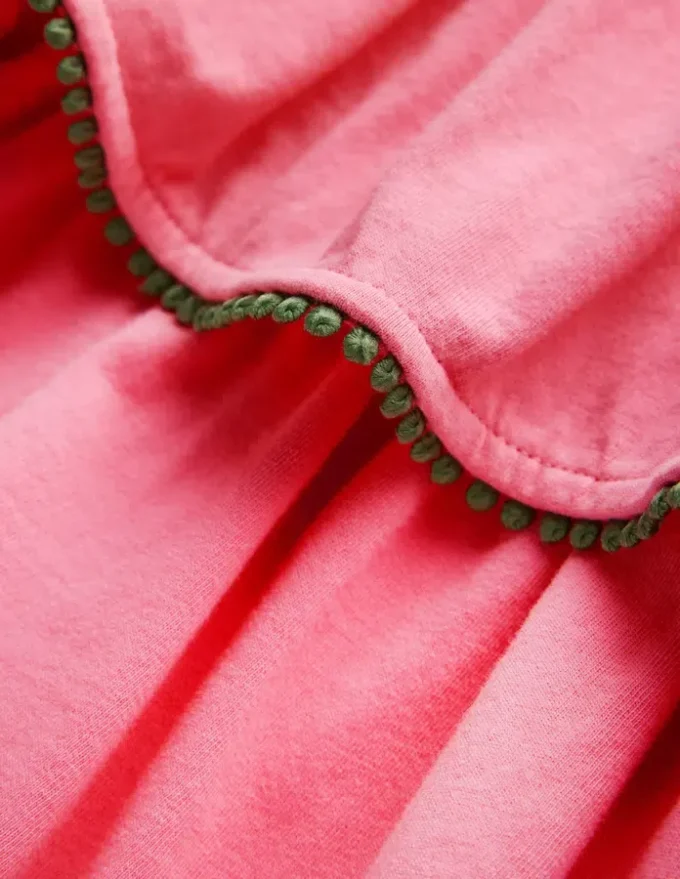 Tiered Jersey Sundress Bubblegum Pink
