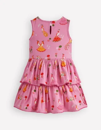 Tiered Jersey Sundress Peacock