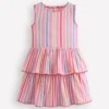 Tiered Jersey Sundress Pink Stripe Tiered Jersey Sundress Pink Stripe