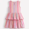 Tiered Jersey Sundress Pink Stripe Tiered Jersey Sundress Pink Stripe