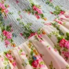 Tiered Lace Trim Dress Festival Pink Ditsy Rose Tiered Lace Trim Dress Festival Pink Ditsy Rose