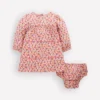Tiered Ric Rac Dress Pink Ditsy Floral Tiered Ric Rac Dress Pink Ditsy Floral