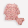 Tiered Ric Rac Dress Pink Ditsy Floral Tiered Ric Rac Dress Pink Ditsy Floral