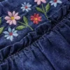 Tiered Ruffle Dress Chambray Embroidery Tiered Ruffle Dress Chambray Embroidery