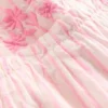 Tiered Ruffle Dress Pink Embroidered Stripe Tiered Ruffle Dress Pink Embroidered Stripe
