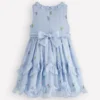 Tiered Ruffle Occasion Dress Misty Blue Tiered Ruffle Occasion Dress Misty Blue