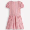 Tiered Shirt Dress Formica Pink Stripe Tiered Shirt Dress Formica Pink Stripe