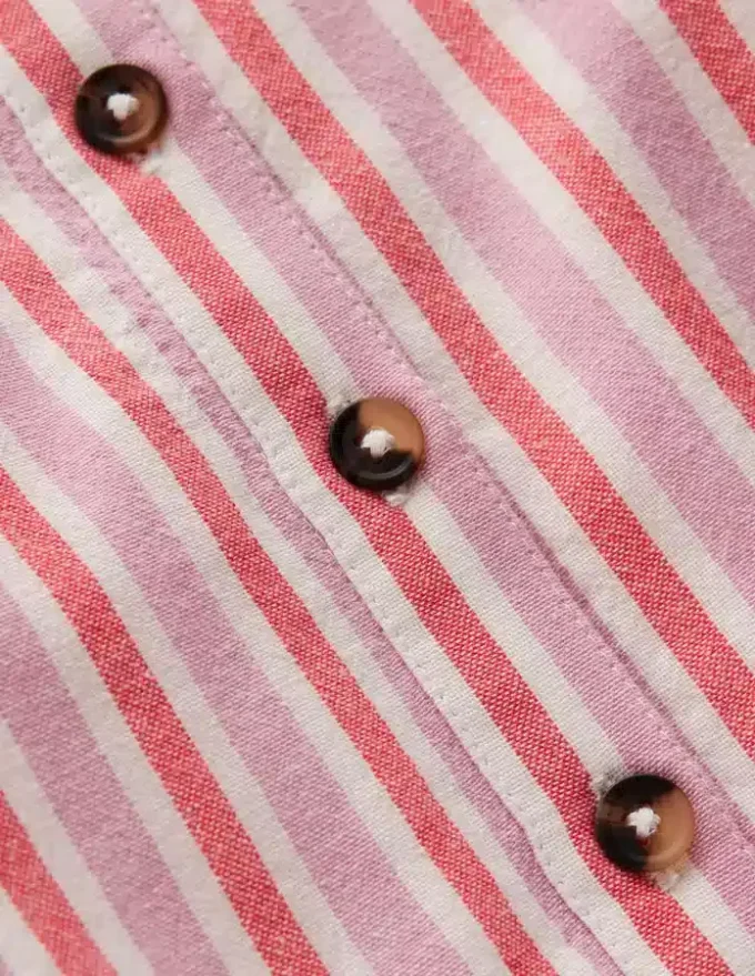 Tiered Shirt Dress Formica Pink Stripe Tiered Shirt Dress Formica Pink Stripe
