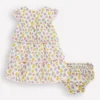 Tiered Woven Dress Soft Ivory Rose Tiered Woven Dress Soft Ivory Rose