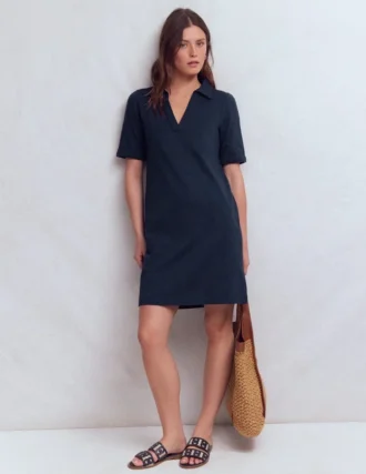Tilda Jersey T-shirt Dress Navy