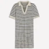 Tilda Jersey T-shirt Dress Navy and Ivory Stripe Tilda Jersey T-shirt Dress Navy and Ivory Stripe