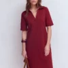 Tilda Jersey T-shirt Dress Rich Chestnut Tilda Jersey T-shirt Dress Rich Chestnut
