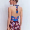 Tilos Tie Side Swimsuit Multi, Daisy Cascade