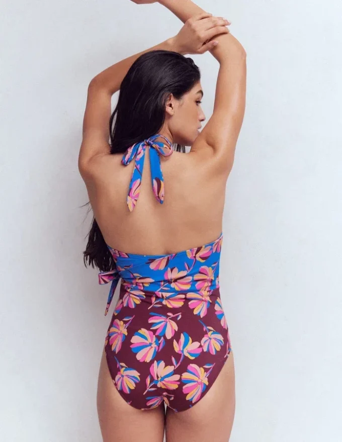 Tilos Tie Side Swimsuit Multi, Daisy Cascade