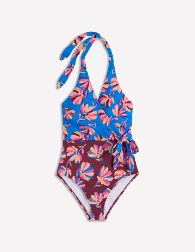 Tilos Tie Side Swimsuit Multi, Daisy Cascade