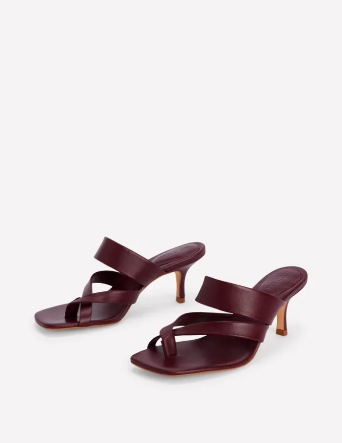 Toe Post Kitten Heel Sandal Deep Wisteria Toe Post Kitten Heel Sandal Deep Wisteria