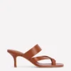 Toe Post Kitten Heel Sandal Tan Toe Post Kitten Heel Sandal Tan