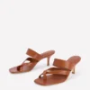Toe Post Kitten Heel Sandal Tan Toe Post Kitten Heel Sandal Tan