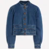 Topstitch Denim Jacket Mid Wash, Denim Topstitch Denim Jacket Mid Wash, Denim
