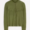 Topstitched Pocket Shirt Woodland Green Topstitched Pocket Shirt Woodland Green