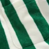 Towelling Shorts Green and Ivory Stripe Towelling Shorts Green and Ivory Stripe