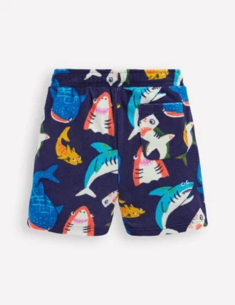 Towelling Shorts Navy Sharks