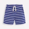 Towelling Shorts Sapphire Blue and Ivory Towelling Shorts Sapphire Blue and Ivory
