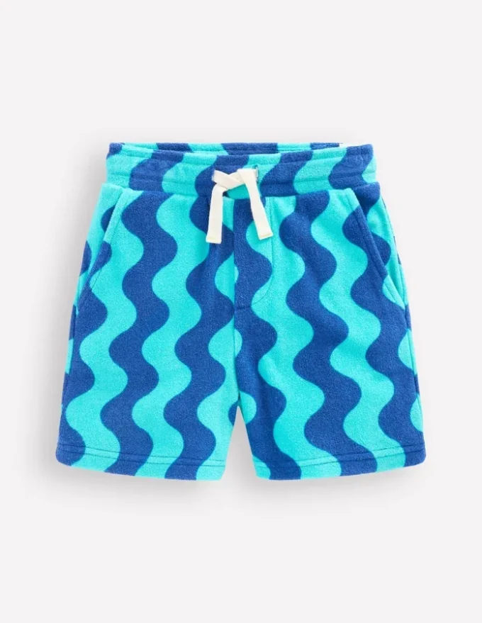 Towelling Shorts Sapphire Blue Wave Towelling Shorts Sapphire Blue Wave