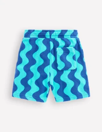 Towelling Shorts Sapphire Blue Wave