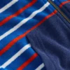 Towelling Zip-through Hoody Blue Multi Stripe Towelling Zip-through Hoody Blue Multi Stripe